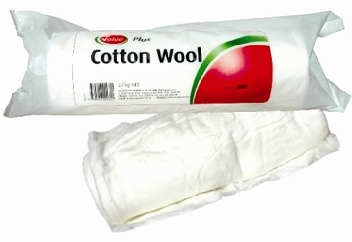 Valuplus Cotton Wool Roll 375g