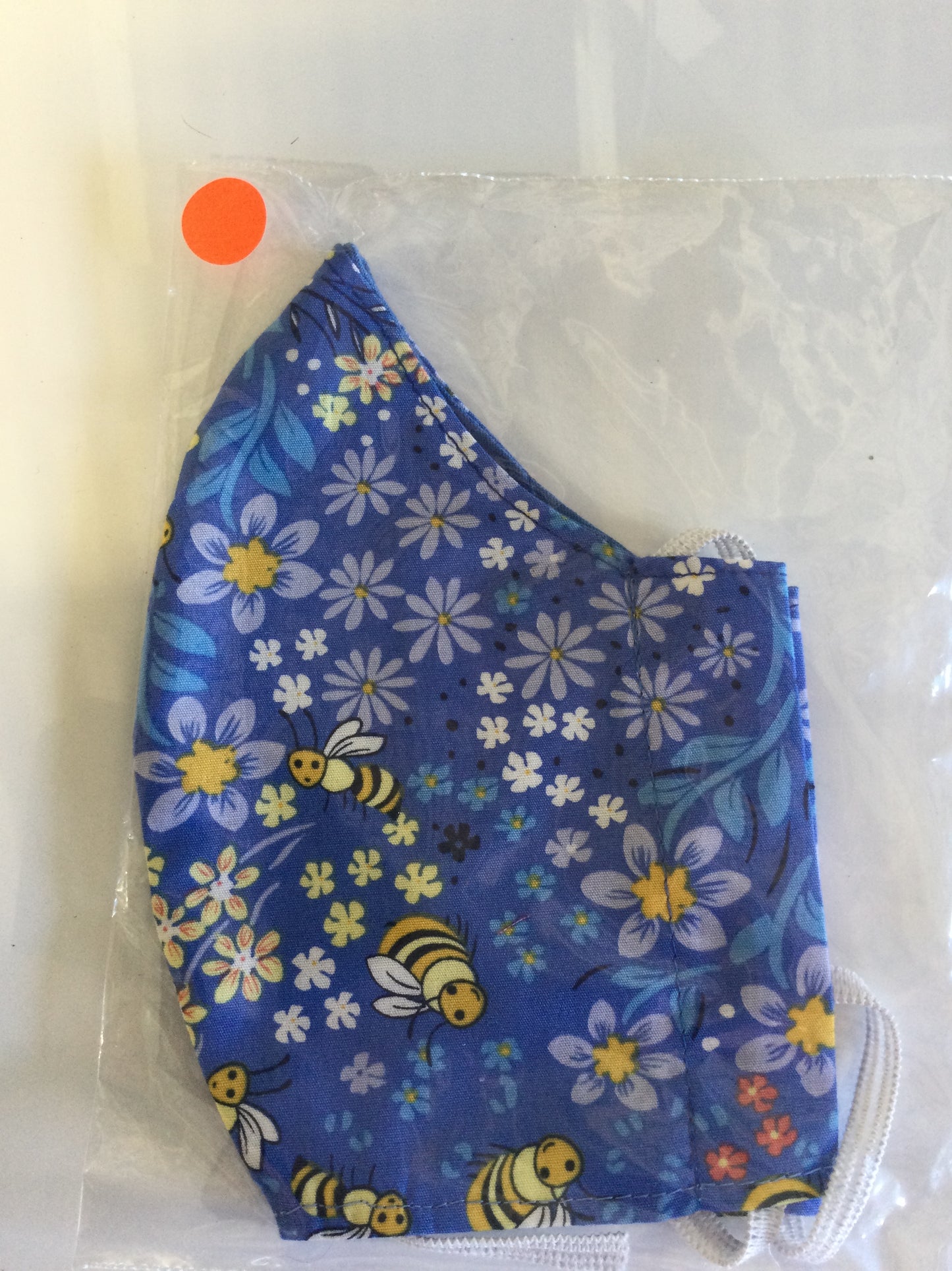 Bees on blue design