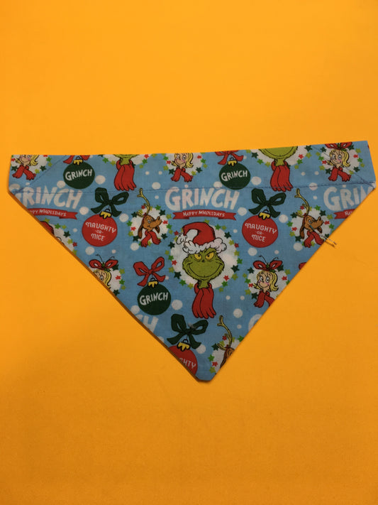 The grinch dog bandannas