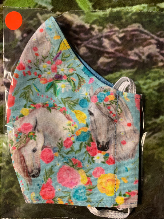 Pretty Horse on blue
