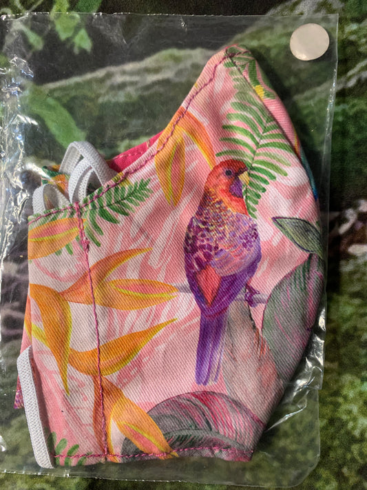 2 Parrots on Pink